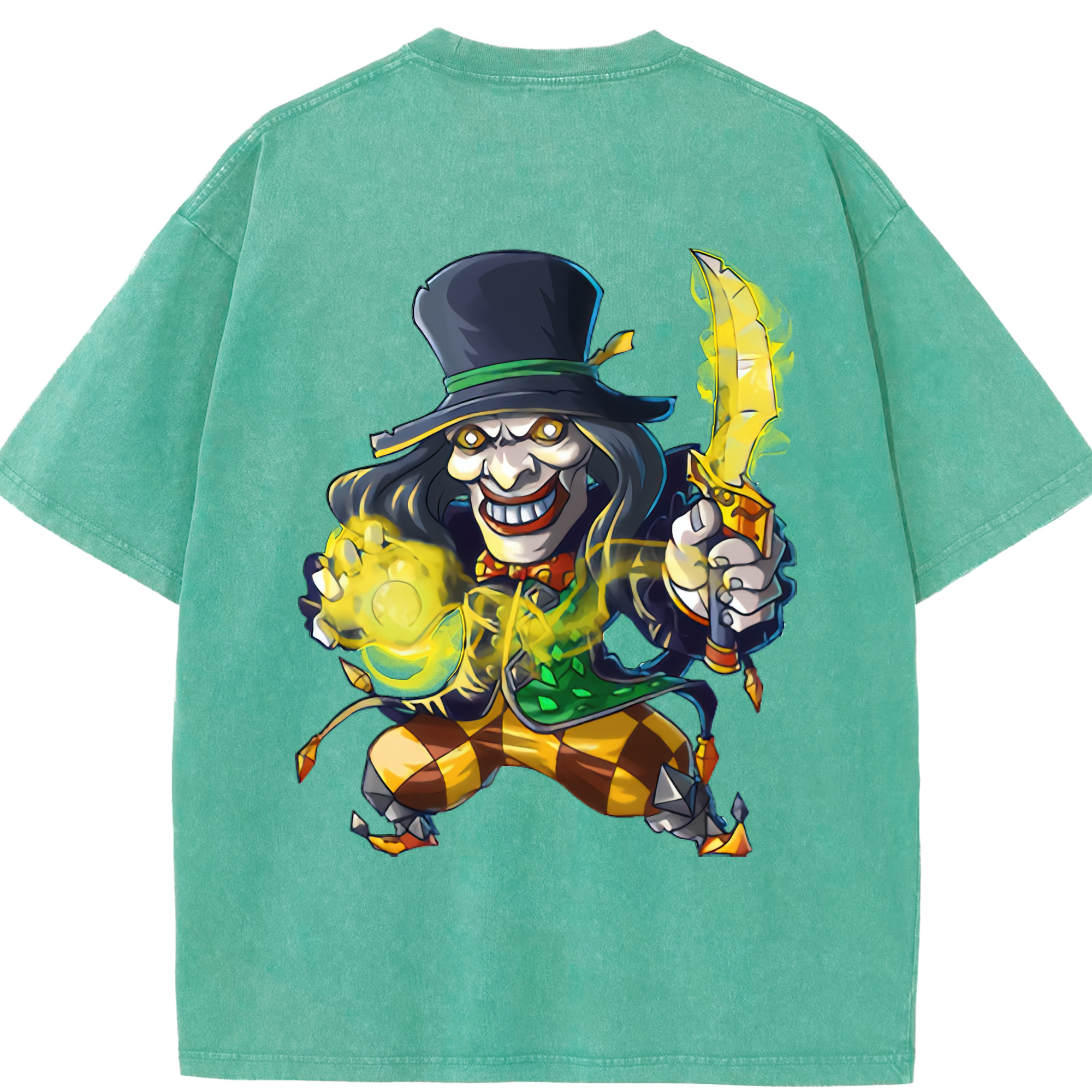 リーグ・オブ・レジェンド League of Legends LOL 綿100% ヴィンテージ風 半袖Tシャツ（背面プリント）